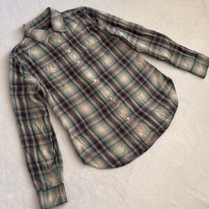 Lauren Ralph Lauren Black Label | Oversize Plaid Twill Button Down Shirt (PM/MP)